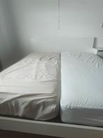 Gratis bed Ikea. Inclusief matrassen. Bed is 180 breed, Huis en Inrichting, Ophalen, Wit, Tweepersoons, Zo goed als nieuw
