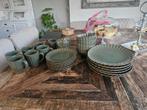 Groen Xenos Servies - Bijna Compleet, Gebruikt, Ophalen of Verzenden, Effen, Aardewerk