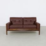 Danish Sofa in Leather by H. W. Klein for Bramin, Minder dan 150 cm, Gebruikt, Ophalen, Tweepersoons