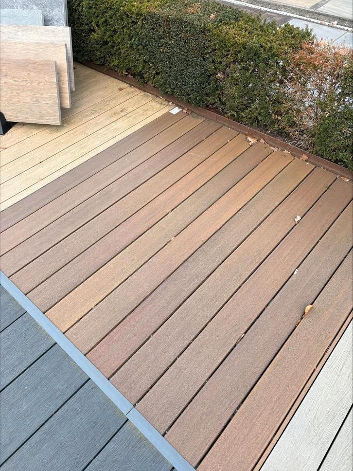 Fiberdeck planken Warm Siena (Showmodel), Tuin en Terras, Terrasdelen en Vlonders, Zo goed als nieuw, Composiet, Ophalen of Verzenden