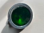 Oude Oldtimer Lamp - Groen Glas, Ophalen, Gebruikt