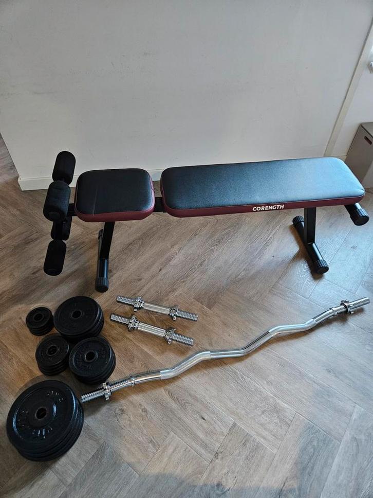 Complete Krachttraining Set voor Thuis, Sport en Fitness, Fitnessapparatuur, Gebruikt, Krachtstation, Ophalen