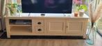 Massief houten landelijk TV-meubel 200cm  creme wit, Huis en Inrichting, Ophalen, Gebruikt, 150 tot 200 cm, Grenenhout
