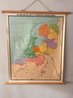 Oude schoolkaart Republiek der Zeven Verenigde Nederlanden, Antiek en Kunst, Antiek | Schoolplaten, Ophalen of Verzenden, Geschiedenis