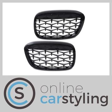 Grill Nieren Set BMW X1 F48 Diamant Style Glossy Black beschikbaar voor biedingen