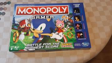 bordspel nieuw Monopoly Sonic the hedgehog Gamer Monopolie  beschikbaar voor biedingen