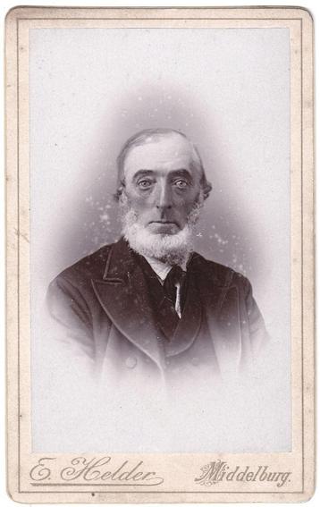 CDV Man Baard - Foto Helder Middelburg beschikbaar voor biedingen