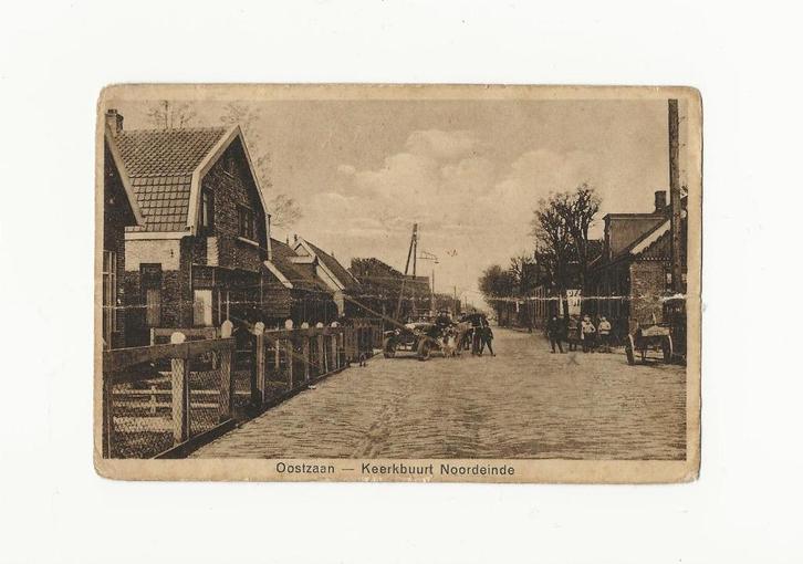 Oostzaan Kerkbuurt Noordeinde - 1920/1930 -, Verzamelen, Ansichtkaarten | Nederland, Gelopen, Noord-Holland, 1920 tot 1940, Ophalen