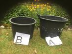 2 stuk kuip of bloempotten met verschillende  matten, Tuin en Terras, Kunststof, Minder dan 60 cm, Rond, Ophalen of Verzenden