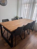 Houten eettafel, zo goed als nieuw 190cm, Ophalen, 50 tot 100 cm, Zo goed als nieuw, Vijf personen of meer