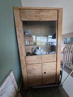 Acacia Houten Buffetkast, 100 tot 150 cm, Ophalen of Verzenden, Zo goed als nieuw, Modern