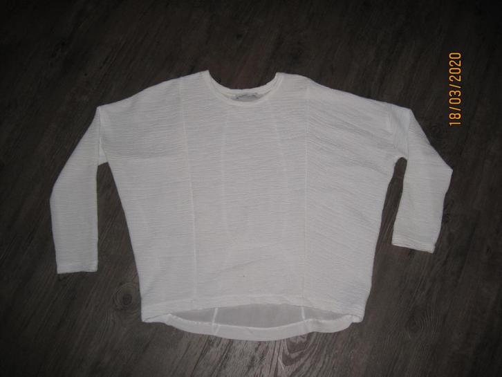 Zara witte oversized top lange mouw maat M, Kleding | Dames, Tops, Gedragen, Maat 38/40 (M), Wit, Lange mouw, Ophalen of Verzenden