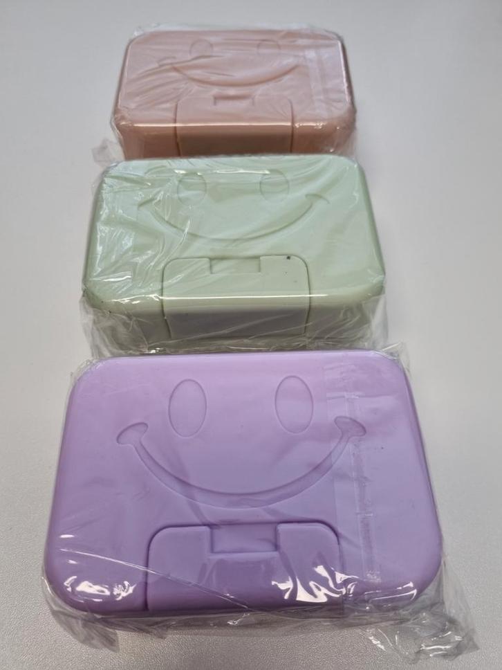 3 Stuks Zeepbakjes met Glimlach - Nieuw, Huis en Inrichting, Keuken | Keukenbenodigdheden, Nieuw, Ophalen of Verzenden