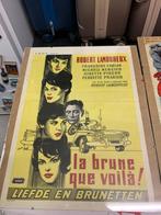 Oude filmposter ingelijst, Ophalen, A1 t/m A3, Film en Tv, Rechthoekig Staand