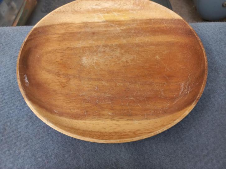 Houten "Fruit" op schaaltje, Antiek en Kunst, Curiosa en Brocante, Ophalen of Verzenden