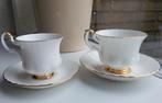 Royal Albert Val D’Or theekopjes & schotels (2x), Huis en Inrichting, Keuken | Servies, Ophalen of Verzenden, Zo goed als nieuw