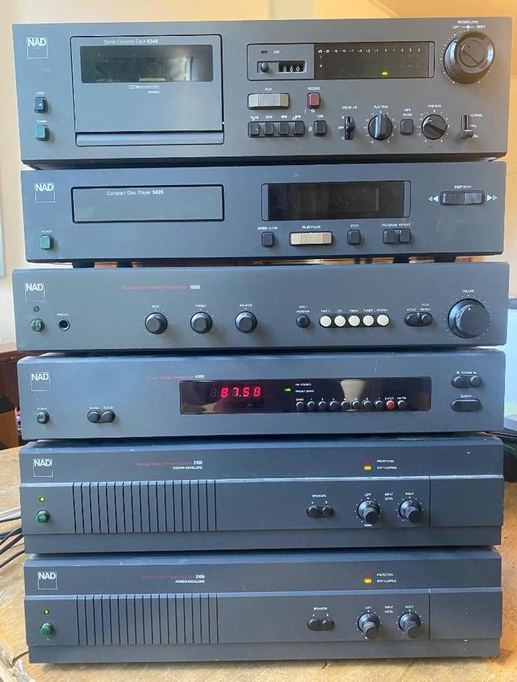 NAD complete set, Audio, Tv en Foto, Stereo-sets, Gebruikt, Cassettedeck, Cd-speler, Tuner of Radio, Overige merken, Losse componenten