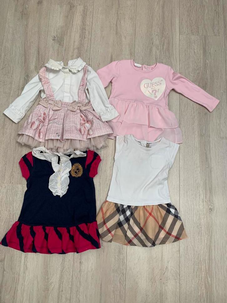 Burberry gues lapin house en ralph lauren jurkjes origineel, Kinderen en Baby's, Babykleding | Maat 80, Gebruikt, Meisje, Jurkje of Rokje