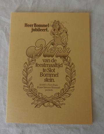 Bommel Feestmaaltijd Menu (1977) beschikbaar voor biedingen