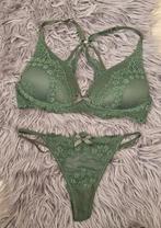 Hunkemöller Setje 70C - XS Groen Kant, Hunkemöller, Verzenden, Groen, Setje