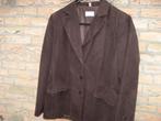 dames blazer  bruin velours 44-4 6, Kleding | Dames, Ophalen of Verzenden, Zo goed als nieuw, Maat 42/44 (L), Bruin