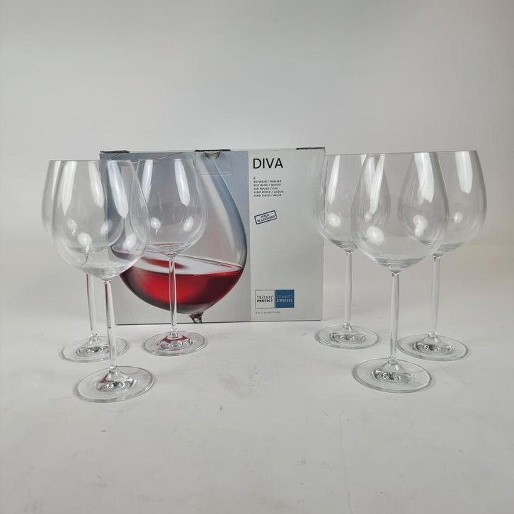 Schott Zwiesel Diva rode wijn- / waterglazen, Verzamelen, Glas en Borrelglaasjes, Nieuw, Overige typen, Ophalen