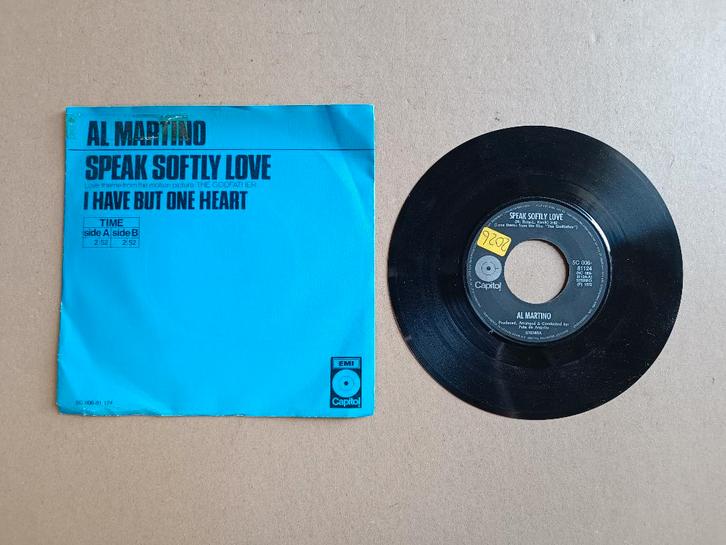 Single: Al Martino - Speak Softly Love, Cd's en Dvd's, Vinyl Singles, Gebruikt, Pop, 7 inch, Verzenden