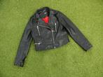 SEVEN SISTERS lederlook jack / jas maat M als nieuw, Maat 38/40 (M), Seven Sisters, Zwart, Ophalen of Verzenden