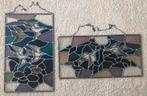 2 glas in lood voorzet raampjes, Huis en Inrichting, Woonaccessoires | Wanddecoraties, Ophalen, Gebruikt