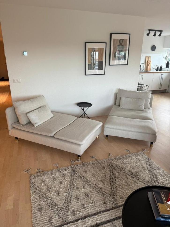 2 Söderhamn chaise longues, Huis en Inrichting, Banken | Sofa's en Chaises Longues, Zo goed als nieuw, Tweepersoons, 150 tot 200 cm