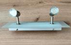 Moderne plafondlamp 2-lichts verstelbaar, Ophalen of Verzenden, Zo goed als nieuw, Glas
