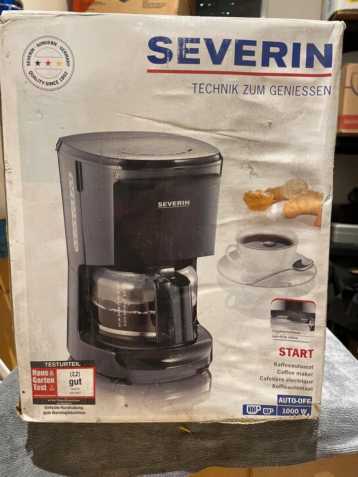 Severin Koffiezetapparaat - KA 4481, Witgoed en Apparatuur, Koffiezetapparaten, Gebruikt, Gemalen koffie, Koffiemachine, 4 tot 10 kopjes