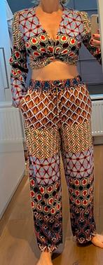 Kleurrijke zomerse two piece, set, top, broek, Zara, Kleding | Dames, Ophalen of Verzenden, Zo goed als nieuw, Maat 38/40 (M)