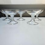 5x fraaie glazen ijscoupes/cocktailglazen, Huis en Inrichting, Keuken | Servies, Glas of Glazen, Nieuw, Ophalen of Verzenden, Glas