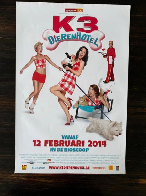 K3 dierenhotel poster, Verzamelen, Posters, Zo goed als nieuw, Film en Tv, Rechthoekig Staand, Ophalen of Verzenden