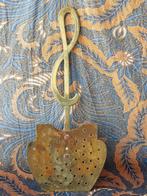 Antieke koperen schuimspaan uit Engeland 52,3 cm. 19de eeuw.