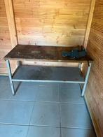 Stalen werkbank 150 x 75 x 91 met bankschroef, Ophalen, Gebruikt, Bankschroef