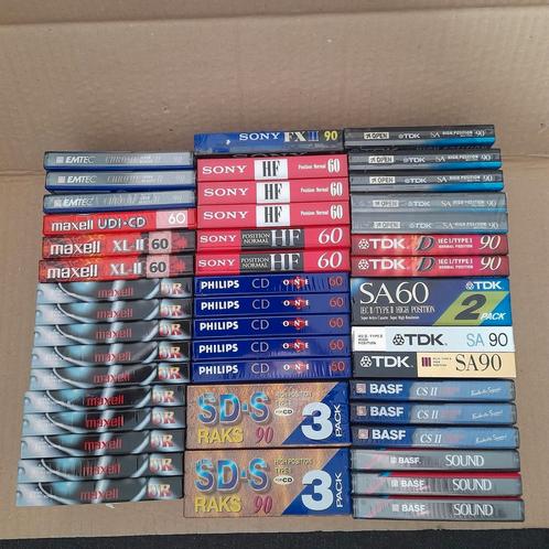 cassettebandjes Raks, Sony, TDK, BASF, maxell, Emtec, nieuw, Cd's en Dvd's, Cassettebandjes, Zo goed als nieuw, Onbespeeld, Overige genres