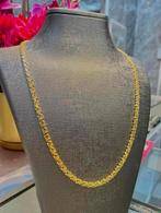 14k Gouden platte Koningsketting, Sieraden, Tassen en Uiterlijk, Kettingen, Ophalen, Verstelbaar, Nieuw, Goud