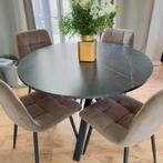Eettafel rond (zonder stoelen), Ophalen, 100 tot 150 cm, Rond, Zo goed als nieuw