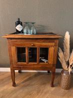 Vintage retro theekastje / drank kastje met oosterse print, Antiek en Kunst, Antiek | Meubels | Kasten, Ophalen