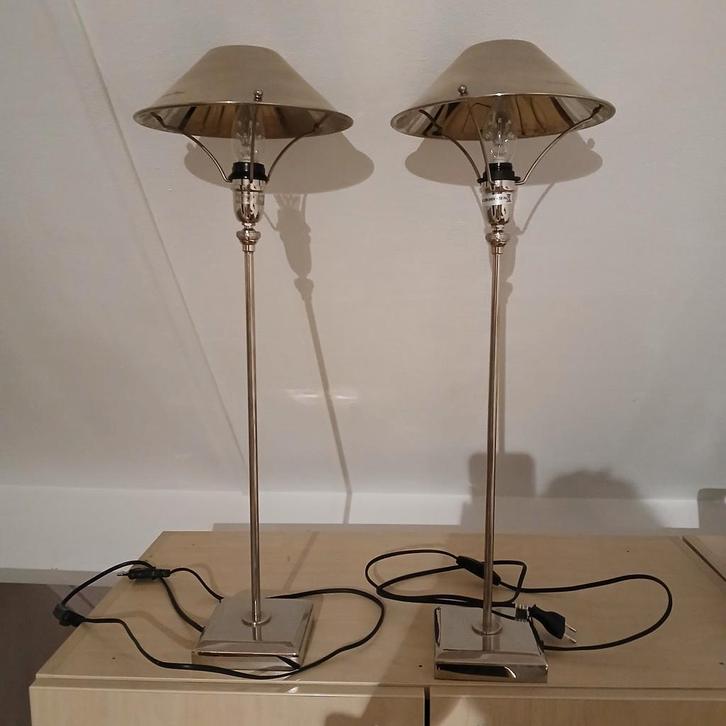 2 Riviera Maison Lampen - Knikbaar, Huis en Inrichting, Lampen | Vloerlampen, Zo goed als nieuw, Minder dan 100 cm, Metaal, Ophalen