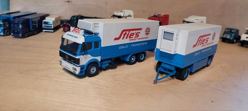 Tekno Mercedes STIE'S transport Oslo_Trondheim, Hobby en Vrije tijd, Modelauto's | 1:50, Zo goed als nieuw, Bus of Vrachtwagen