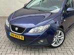 SEAT Ibiza 1.6 Sport-up DSG 17'' Carplay Cruise Airco Ori NL, Auto's, Seat, Stof, Gebruikt, Zwart, Blauw