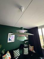 Retro groene hanglamp, 50cm, Huis en Inrichting, Lampen | Hanglampen, Ophalen of Verzenden, Zo goed als nieuw, Metaal, Minder dan 50 cm