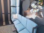Loungeset lichtblauw, Tuin en Terras, Tuinsets en Loungesets, Ophalen, Gebruikt, 6 zitplaatsen, Aluminium