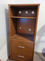 Robuust houten kastje met lades en deur, Ophalen, Minder dan 50 cm, Gebruikt, Modern