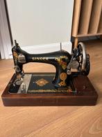 Antieke Singer Naaimachine met Houten Hoes & Spoelen, Antiek en Kunst, Ophalen