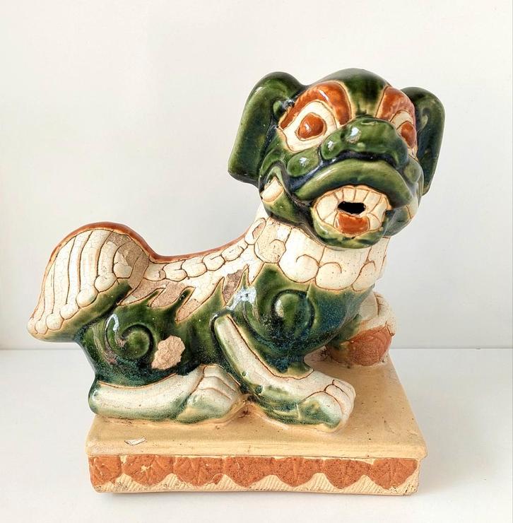 Antiek Chinees Keramieken Beeld Foo Dog geen porselein, Antiek en Kunst, Kunst | Niet-Westerse kunst, Verzenden