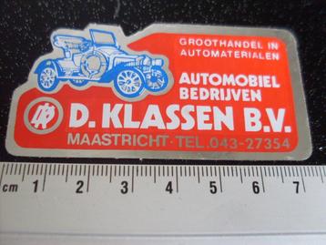 folie sticker automobiel bedrijven D. Klassen maastricht  beschikbaar voor biedingen